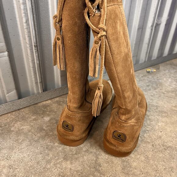 BEARPAW Boots TRACY Suede Leather Sz9 Knee-High Boot w/ NeverWet water resistant - Picture 3 of 8